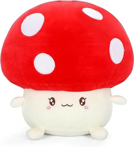 Mushroom Plush Happy 10"