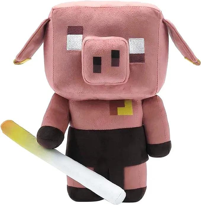 Peluche Minecraft Cochon Piglin 14cm