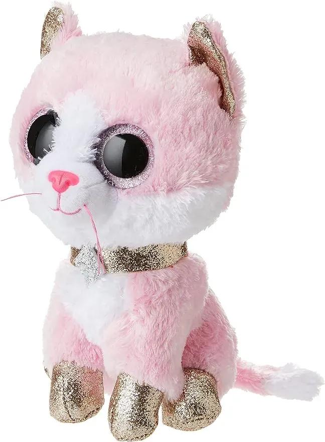 Doudou Chat Rose Ty 23cm