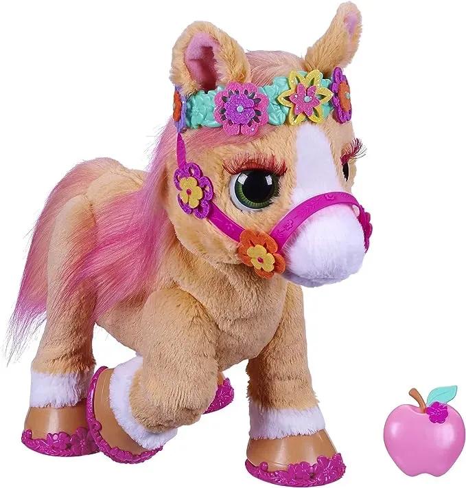 Peluche Furreal Cheval Cannelle Interactif 35cm